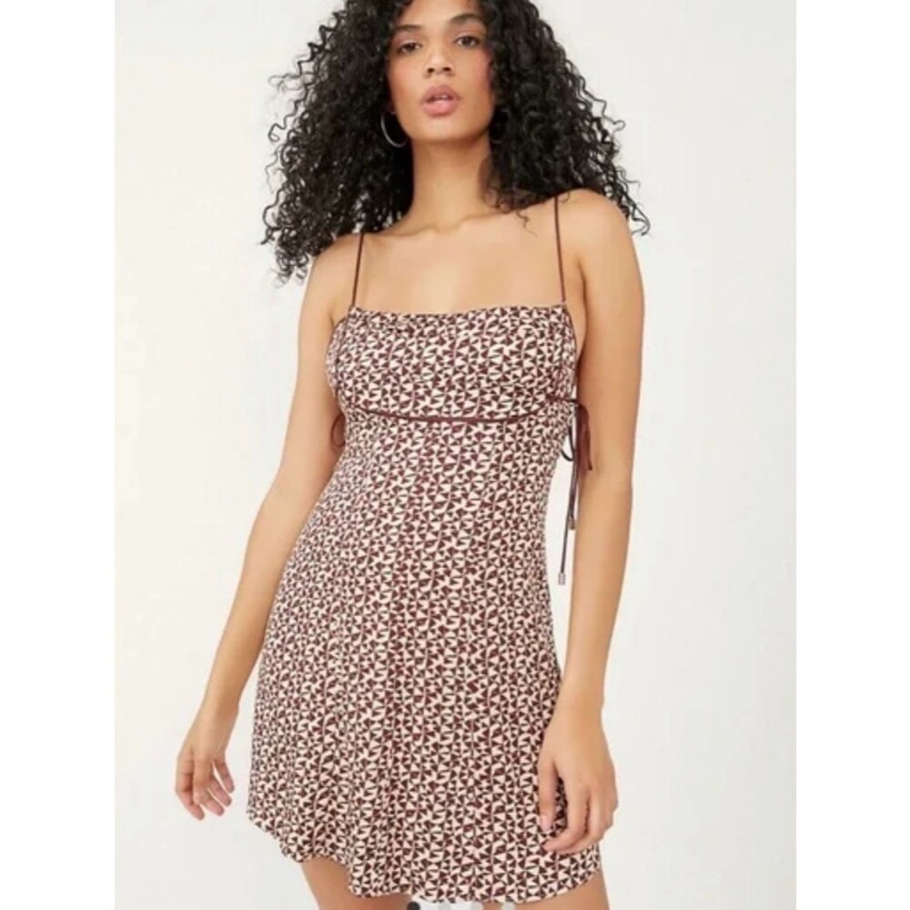 Free People Kai Mini Dress | Coffee Combo | XS
